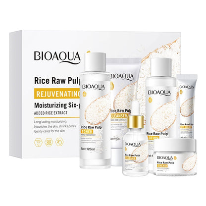 Rice Radiance: Conjunto de Belleza Natural para Mujeres