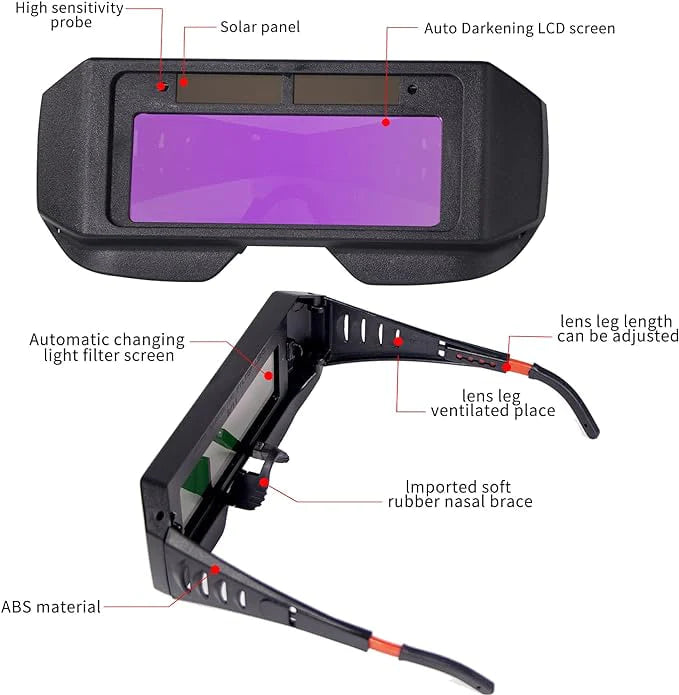 GAFAS DE SOLDADURA CON OSCURECIMIENTO AUTOMÁTICO